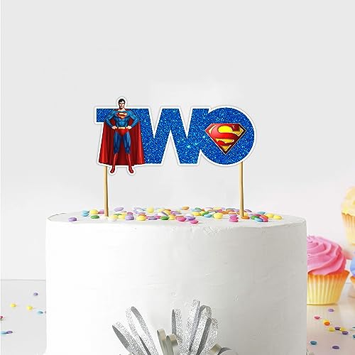 Seyal Suprman Two Cake Topper