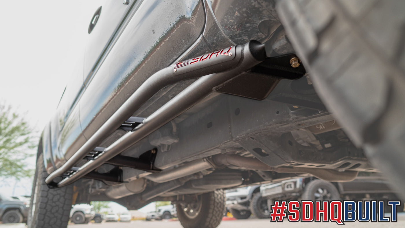 2005-2015 Toyota Tacoma SDHQ Built Rock Sliders - Heavy Duty Off-Road Side Steps for Enhanced Protection & Style | Perfect for Rock Crawling, Overlanding & Trail Adventures