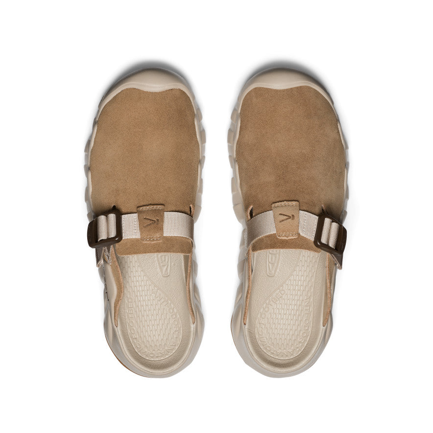 Men's Hyperport Leather Clogs - Comfortable Slip-On Shoes in Cornstalk/Plaza Taupe | Perfect for Casual Wear, Work & Outdoor Activities