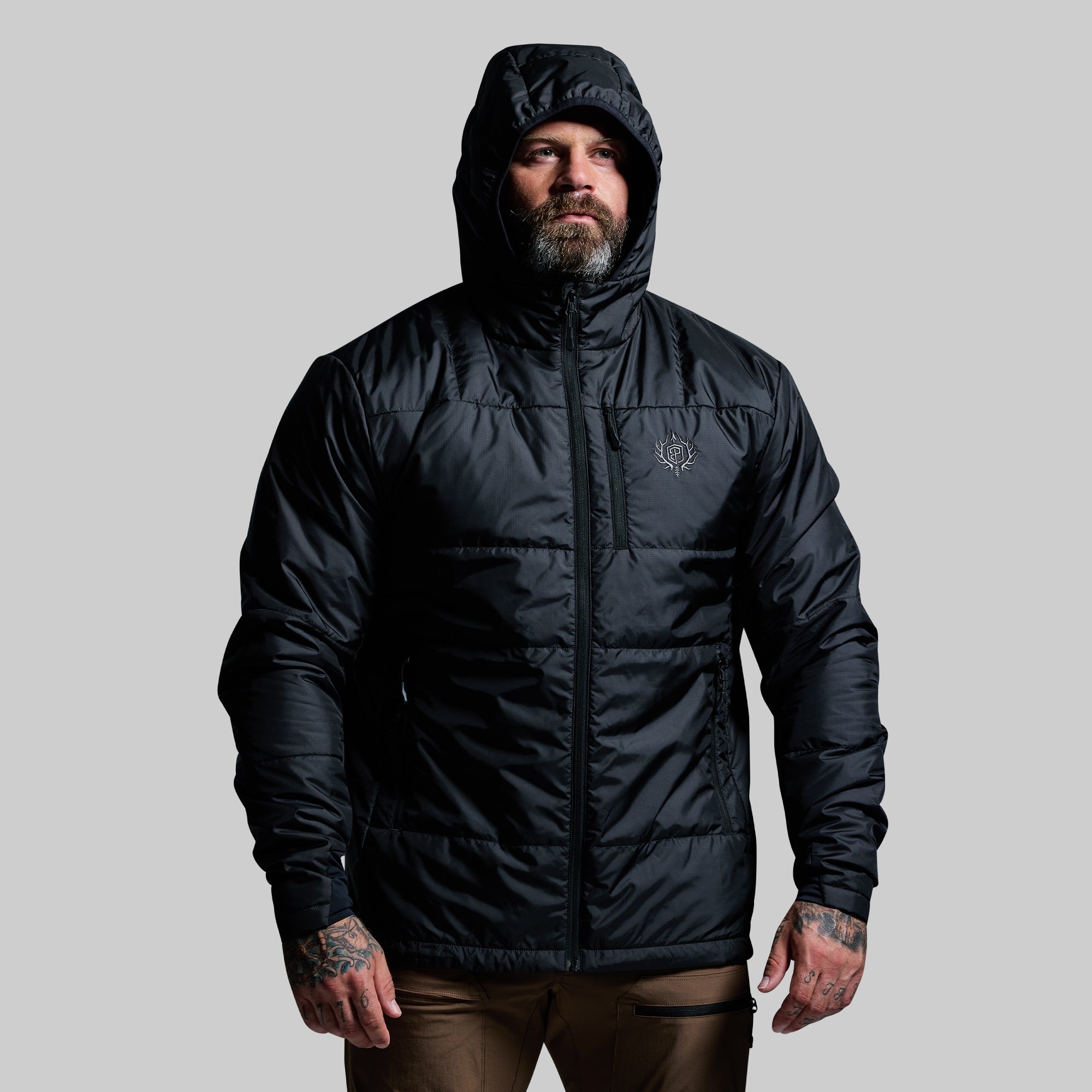 Men's Tundra Jacket Light 2.0 - Waterproof Windbreaker for Outdoor Activities | Hiking, Camping & Winter Sports (Black)