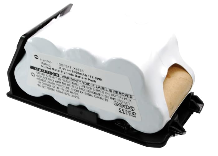 Synergy Digital Ni-MH 8.4V 1500mAh Replacement Battery for Euro Pro Shark UV647HB & XBP617 Vacuum Cleaners - Ultra High Capacity Vacuum Battery for Powerful Cleaning Performance in Homes, Offices, and Cars