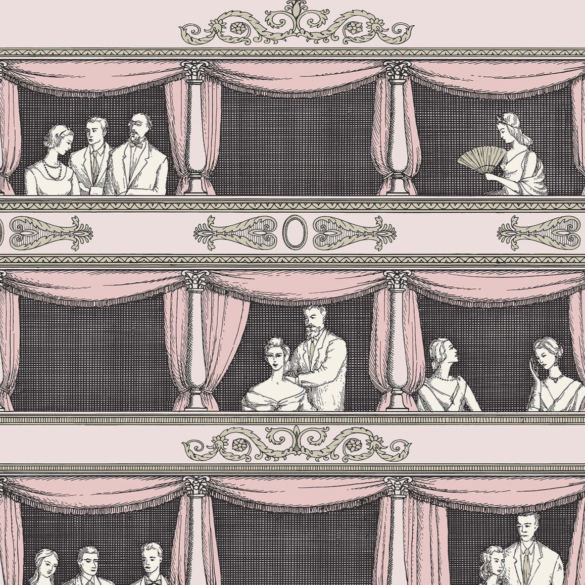 Teatro Wallpaper - Premium Peel and Stick Wallpaper for Home Decor | Easy DIY Installation | Perfect for Living Rooms, Bedrooms & Offices