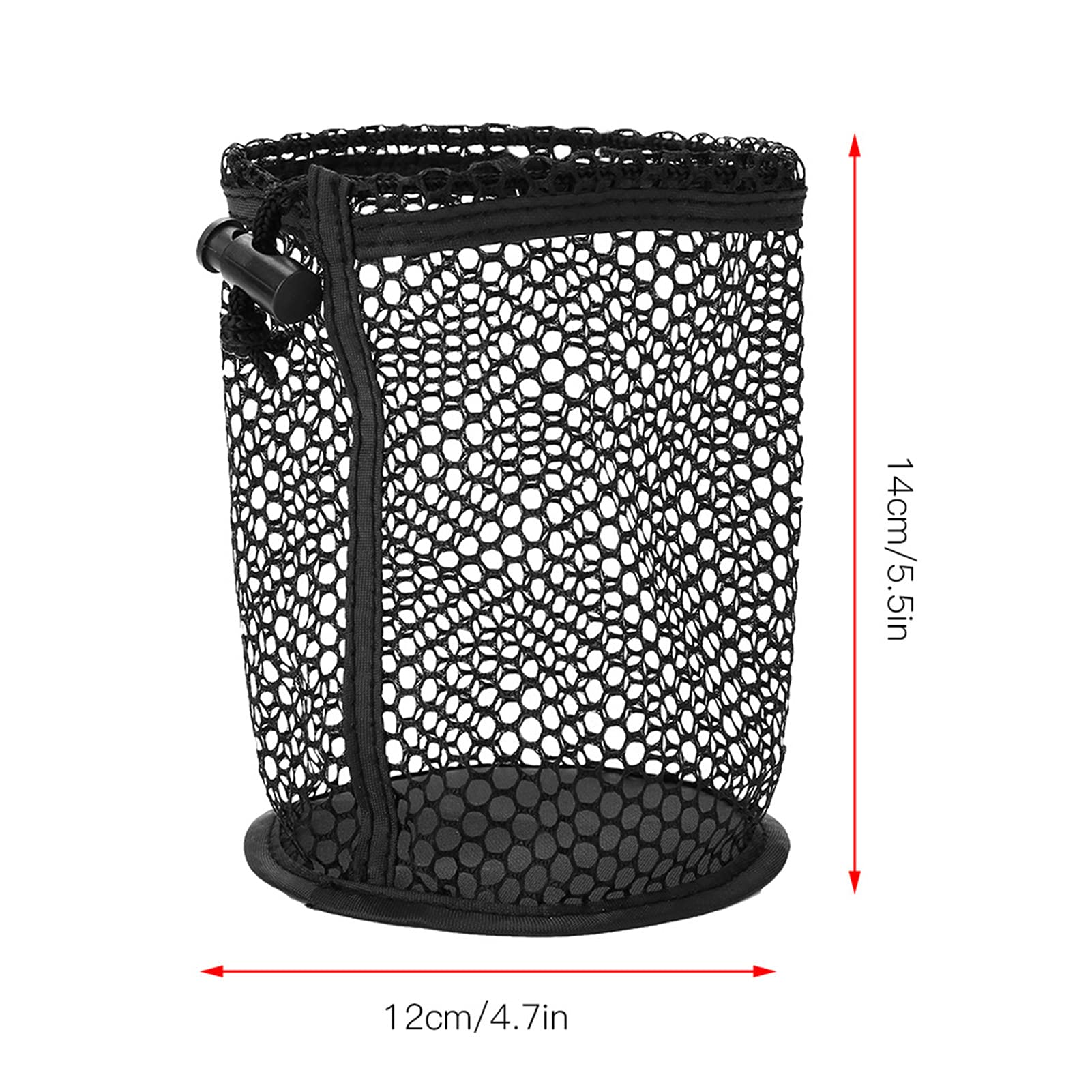 Premium Golf Ball Storage Bag - 12 Ball Capacity Nylon Mesh Drawstring Pouch with Durable Black Design | Perfect for Golf Practice, Driving Range & Course Organization