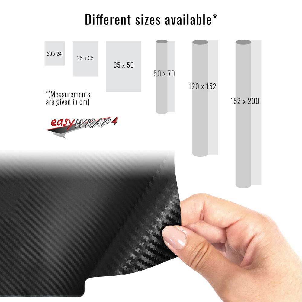 Premium Carbon Fiber Adhesive Film Sheet for Car Bonnet Hood Protection - 47.2