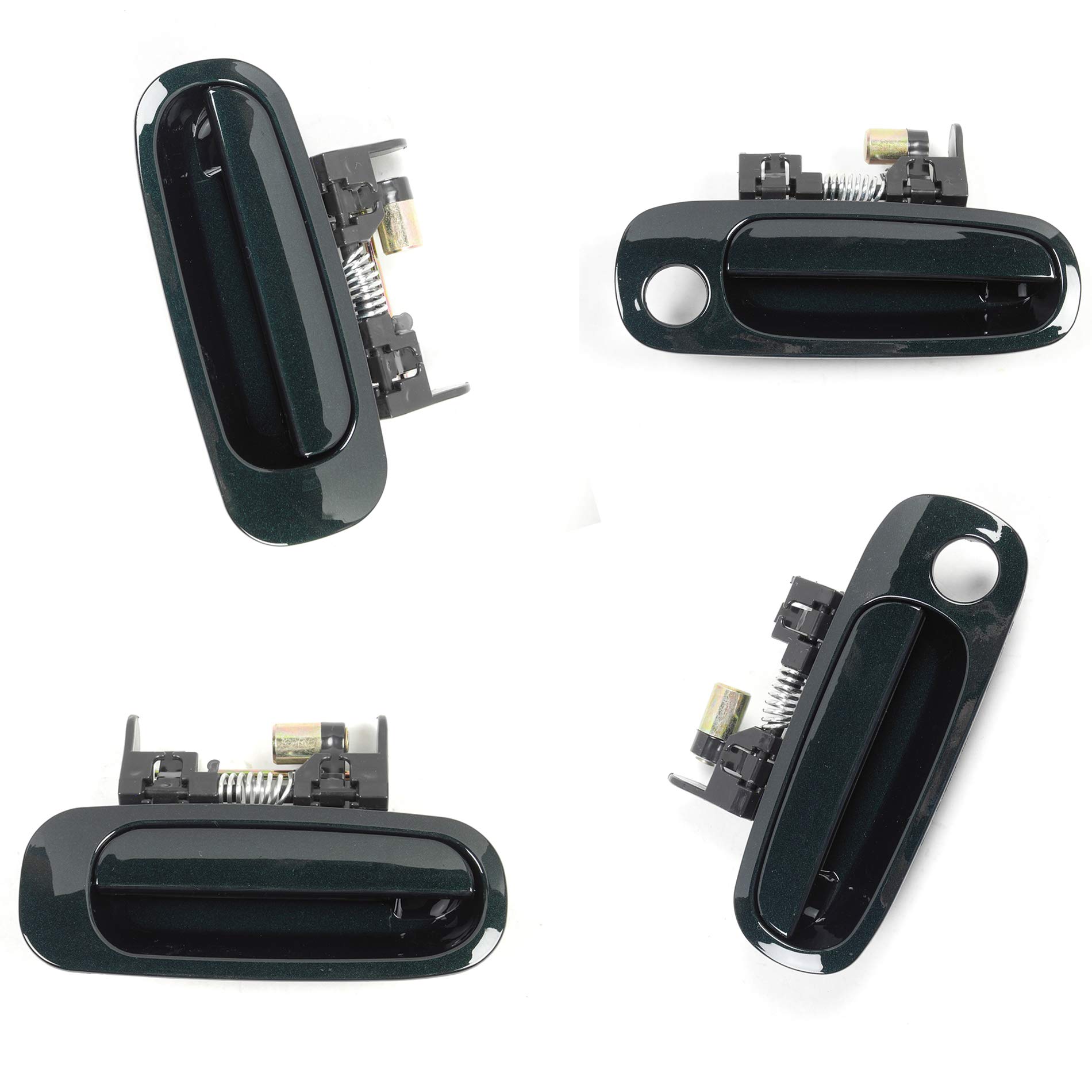 ADVANCE IGNITION 6R1 Outside Door Handle 4PCS Set - Compatible with 1998-2002 Chevrolet Prizm & Toyota Corolla (Front & Rear) | Durable Replacement Car Door Handle for Smooth Entry & Exit | Perfect for DIY Auto Repair & Vehicle Maintenance