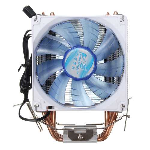 92mm 3-Pin Blue LED Copper CPU Cooler - High Performance Cooling Fan & Heat Sink for Intel LGA775/1156/1155 & AMD AM2/AM2+/AM3 - Perfect for Gaming PCs & Workstation Builds