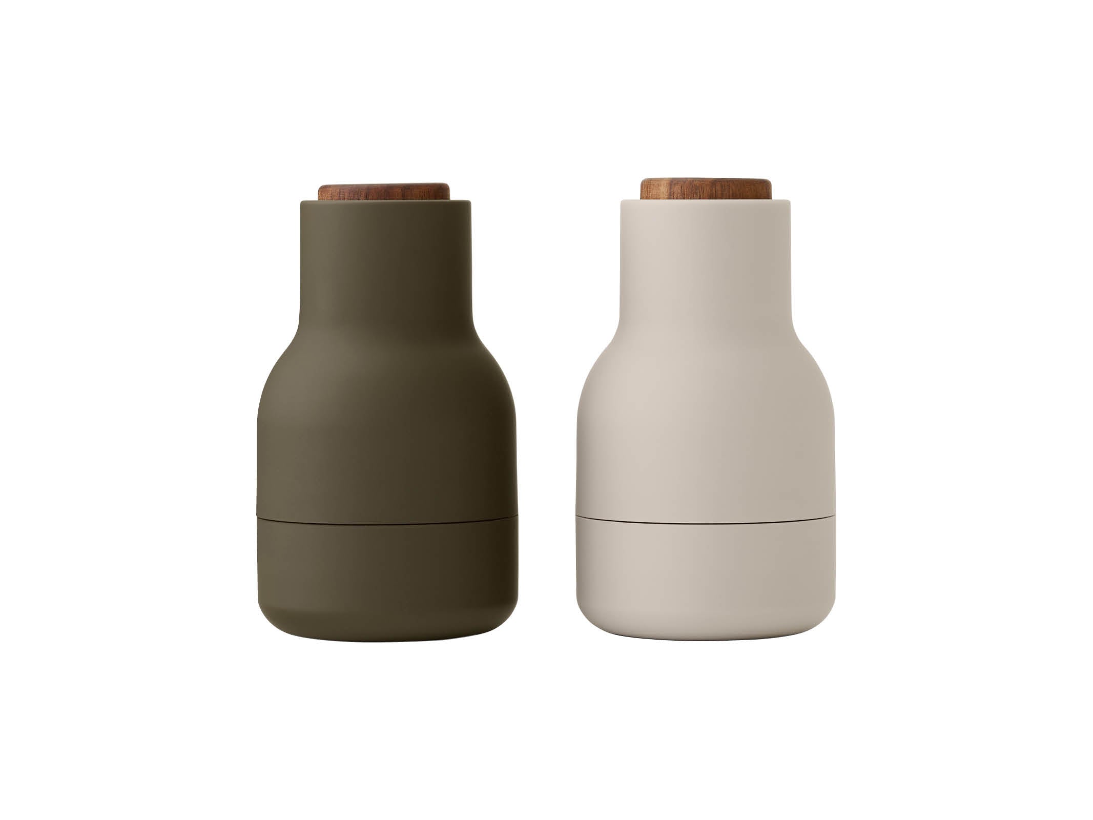 Premium Small Bottle Grinder Set of 2 - Perfect for Spices, Herbs & Salt - Ideal for Kitchen, Camping & Travel Use