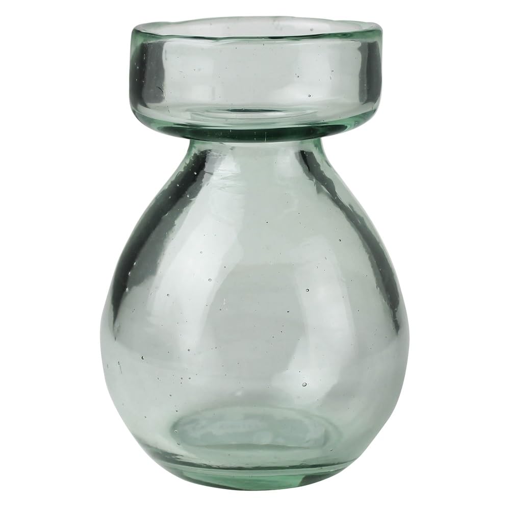 HomArt Recycled Glass Bulb Vase - Clear 1-Pack | Eco-Friendly Home Decor for Centerpieces, Wedding Decor & Gift Packaging