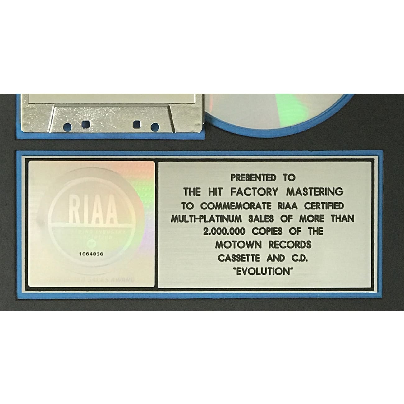 Boyz II Men Evolution 2x Multi Platinum Album Award - Certified RIAA - Perfect for Music Collectors & Memorabilia Displays