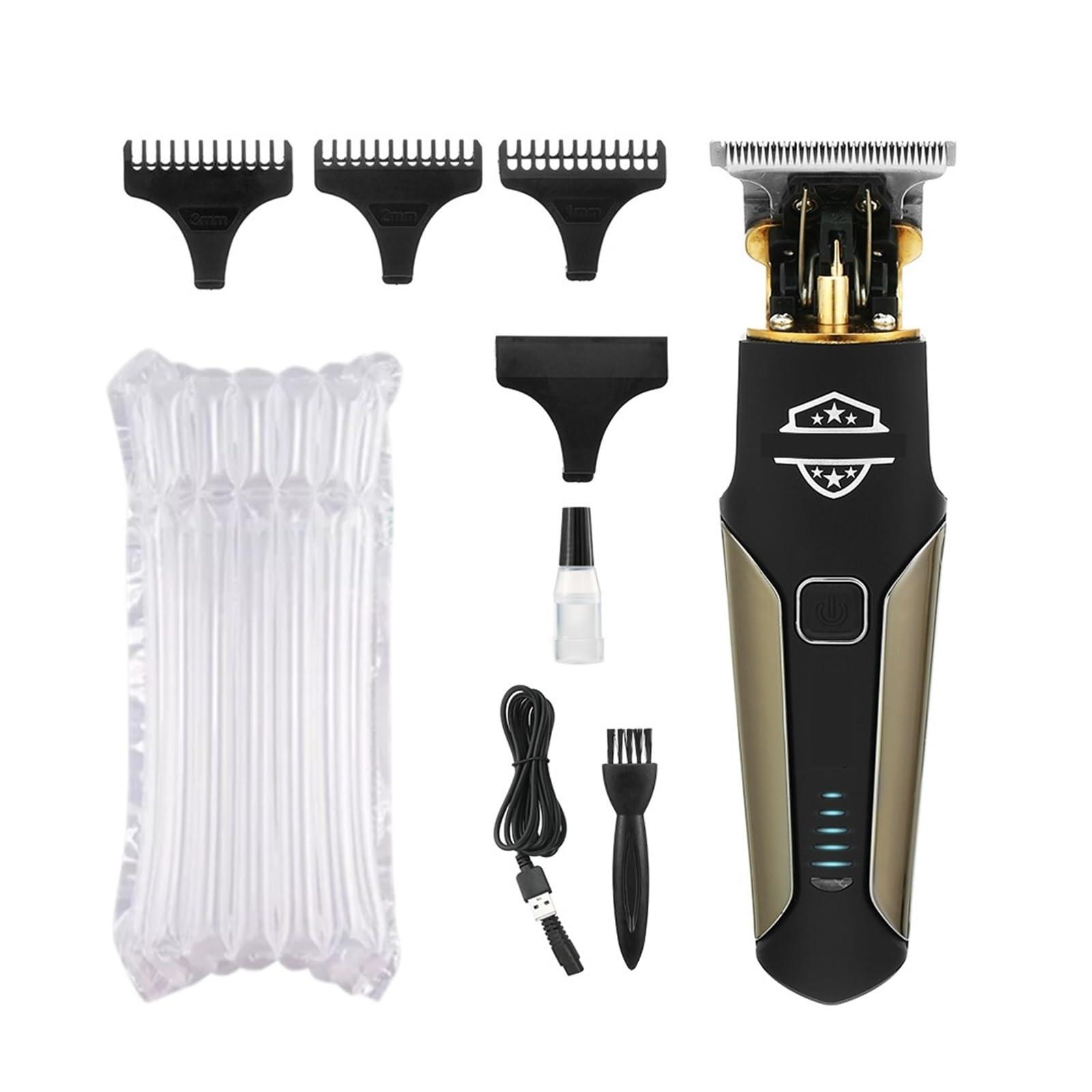 Professional Electric Hair Clipper for Men - V-287 Lightweight Cordless Trimmer for Home Barbering & DIY Haircuts, Beard & Mustache Grooming | Portable Rechargeable Shaver for Travel & Personal Use