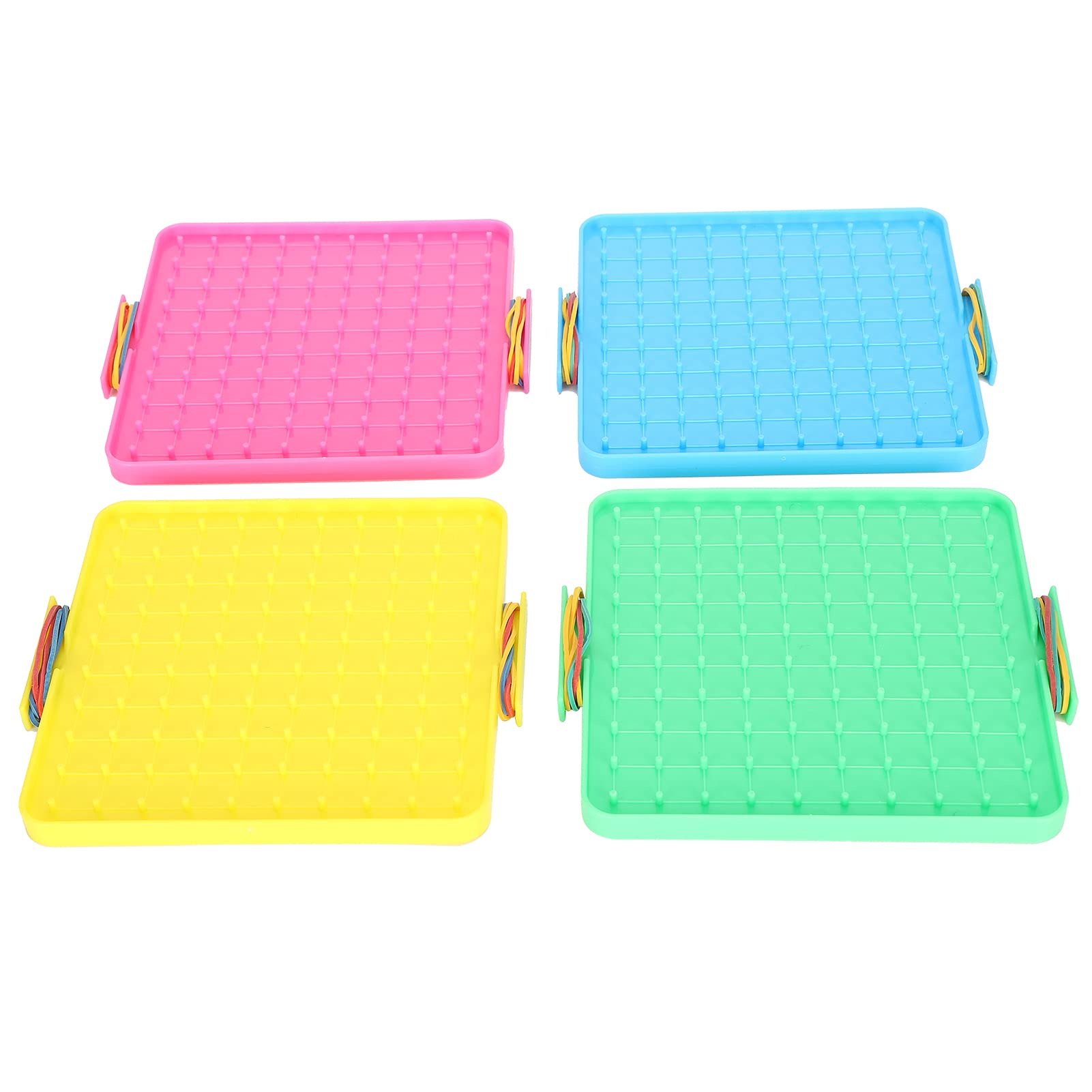 Pokerty9 Nail Board Toy - Colorful Pegboard Teaching Aids for Kids, Students & Classroom Learning - Perfect for STEM Education, Fine Motor Skills Development & Home Schooling Activities