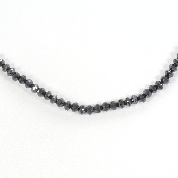 18K White Gold Black Diamond Necklace for Women - Elegant Fine Jewelry Gift for Anniversary, Valentine's Day & Special Occasions