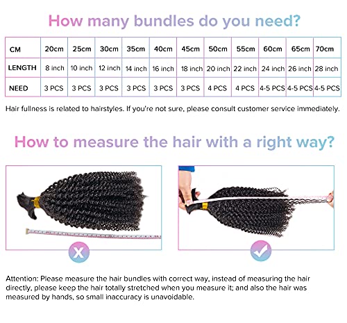 Premium Mongolian Afro Kinky Curly Braiding Hair Bundles 3Pcs/Lot - 100% Human Hair Extensions for Full Head Braiding (24 Inch, No Wefts) - Perfect for Protective Styles, Box Braids & Natural Hair Care