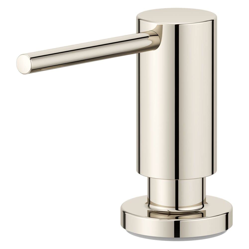 Pfister KSD-MDRD Modern Kitchen Soap Dispenser - Polished Nickel Finish | Touchless Automatic Liquid Soap Dispenser for Kitchen, Bathroom, or Office | Durable & Stylish Design for Modern Homes