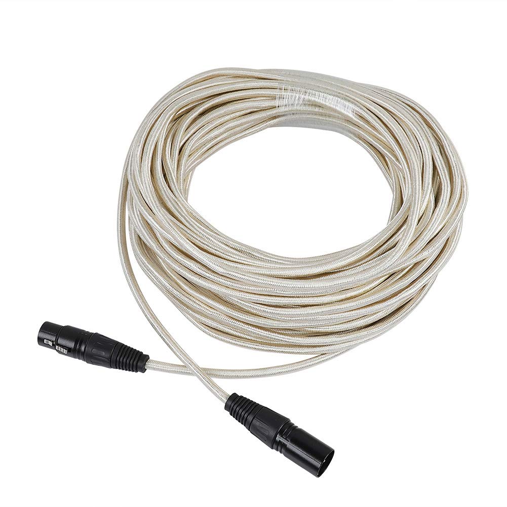 Premium XLR Male to Female Microphone Cable - 20m Copper Clad Aluminum Audio Cable for Mixers, Mics & Professional Audio Equipment | Studio Recording, Live Performances & DJ Setups