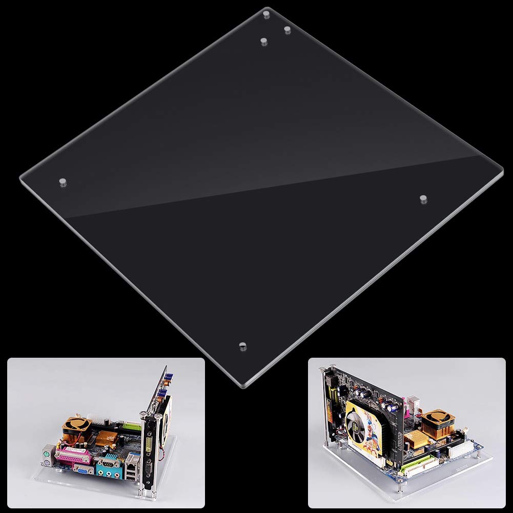 Transparent Acrylic Open Frame Computer Case - Easy to Install DIY PC Case for Motherboard | Perfect for Gaming Rigs, Home Office & Custom Builds