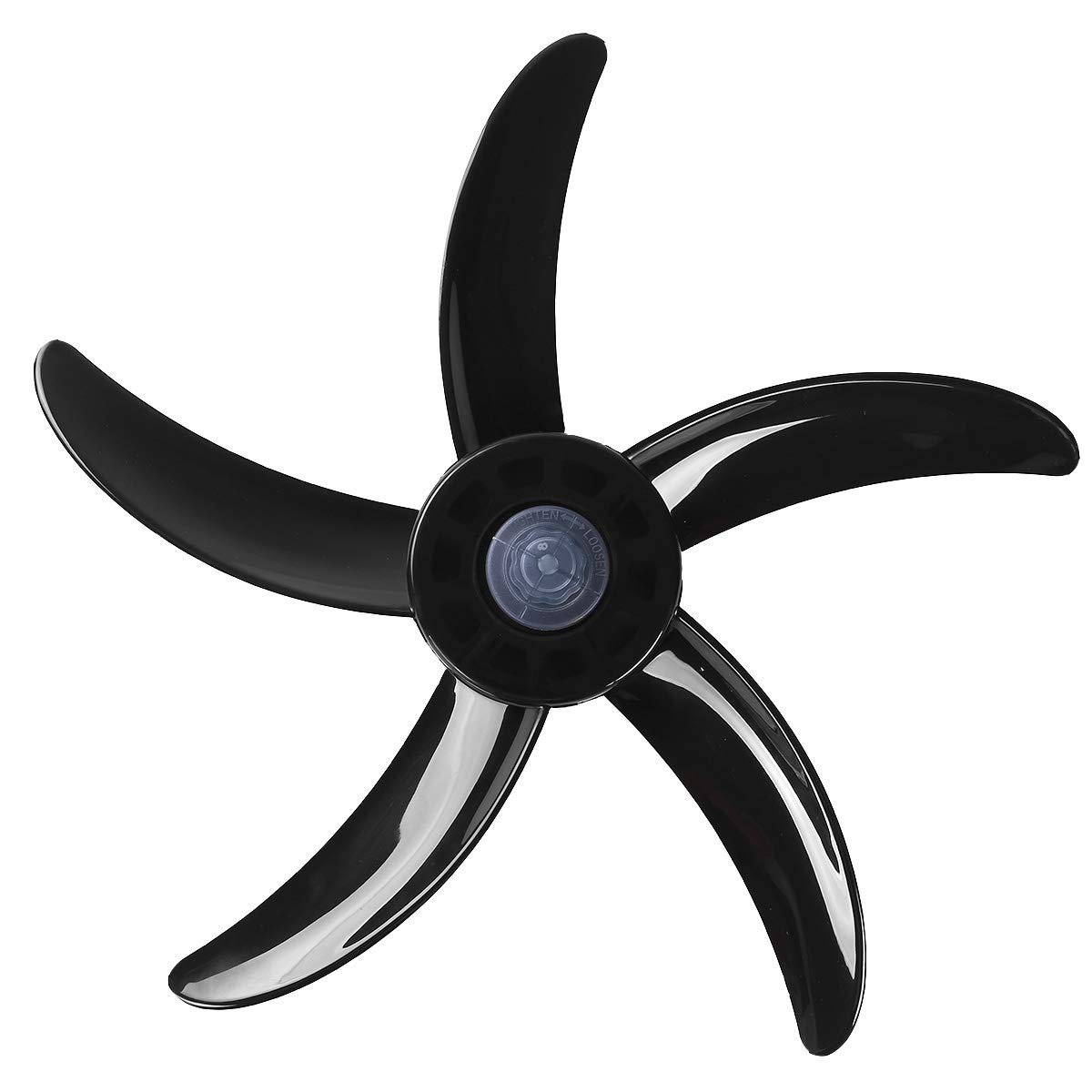 YiZYiF 5-Blade Plastic Standing Pedestal Fan with Nut Cover - Black Household Cooling Fan for Home, Office & Outdoor Use