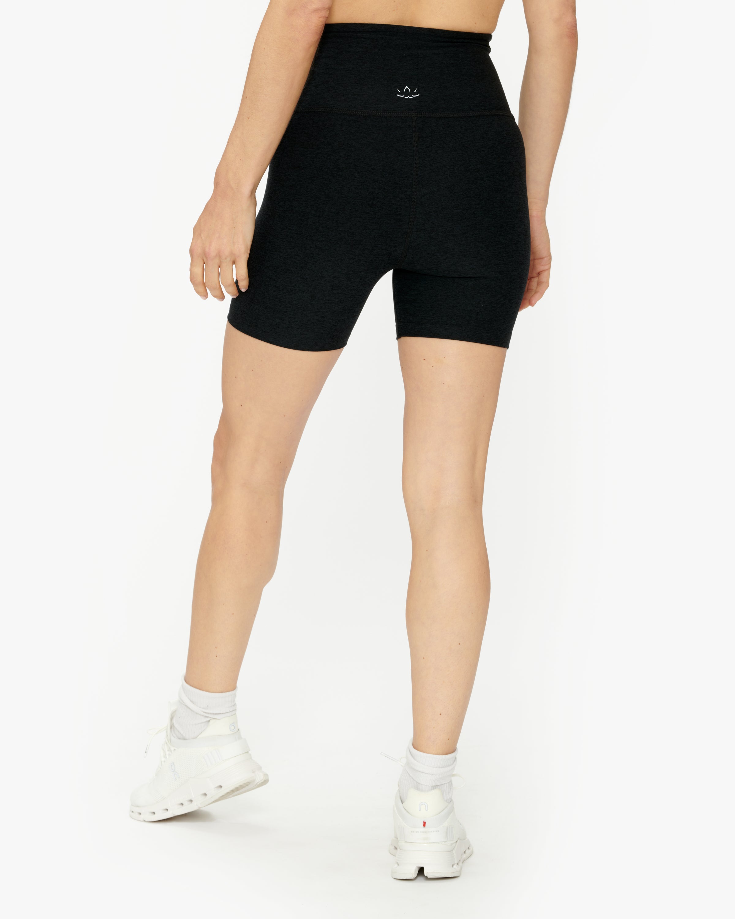 Beyond Yoga Spacedye Keep Pace High Waist Biker Shorts for Women - Soft & Stretchy Workout Shorts for Running, Yoga & Gym
