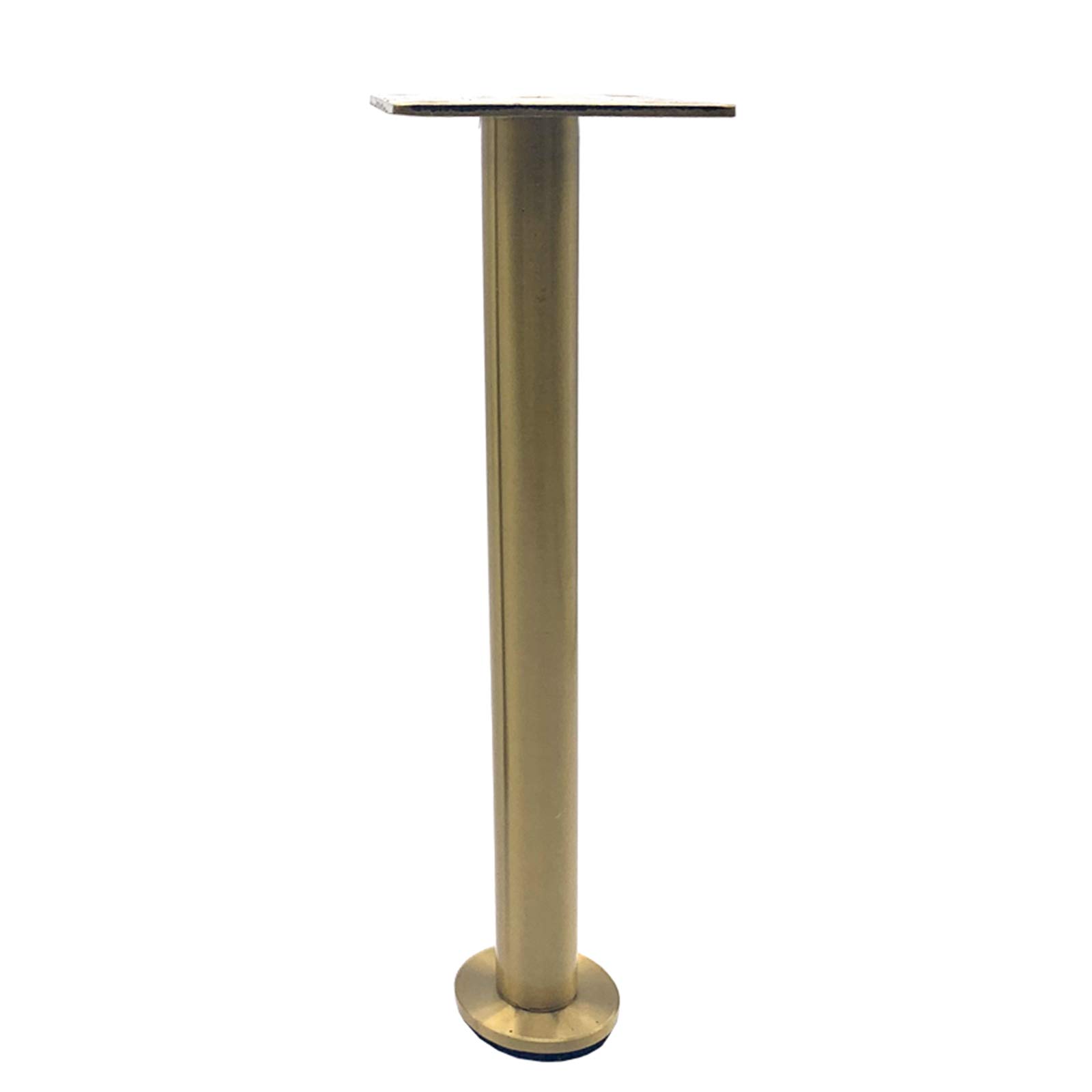 Adjustable Mid Century Modern Metal Desk Legs - 21cm Gold Home Office & Kitchen Table Chair Legs - Durable Computer Desk Furniture Supports for Workstations & Dining Areas