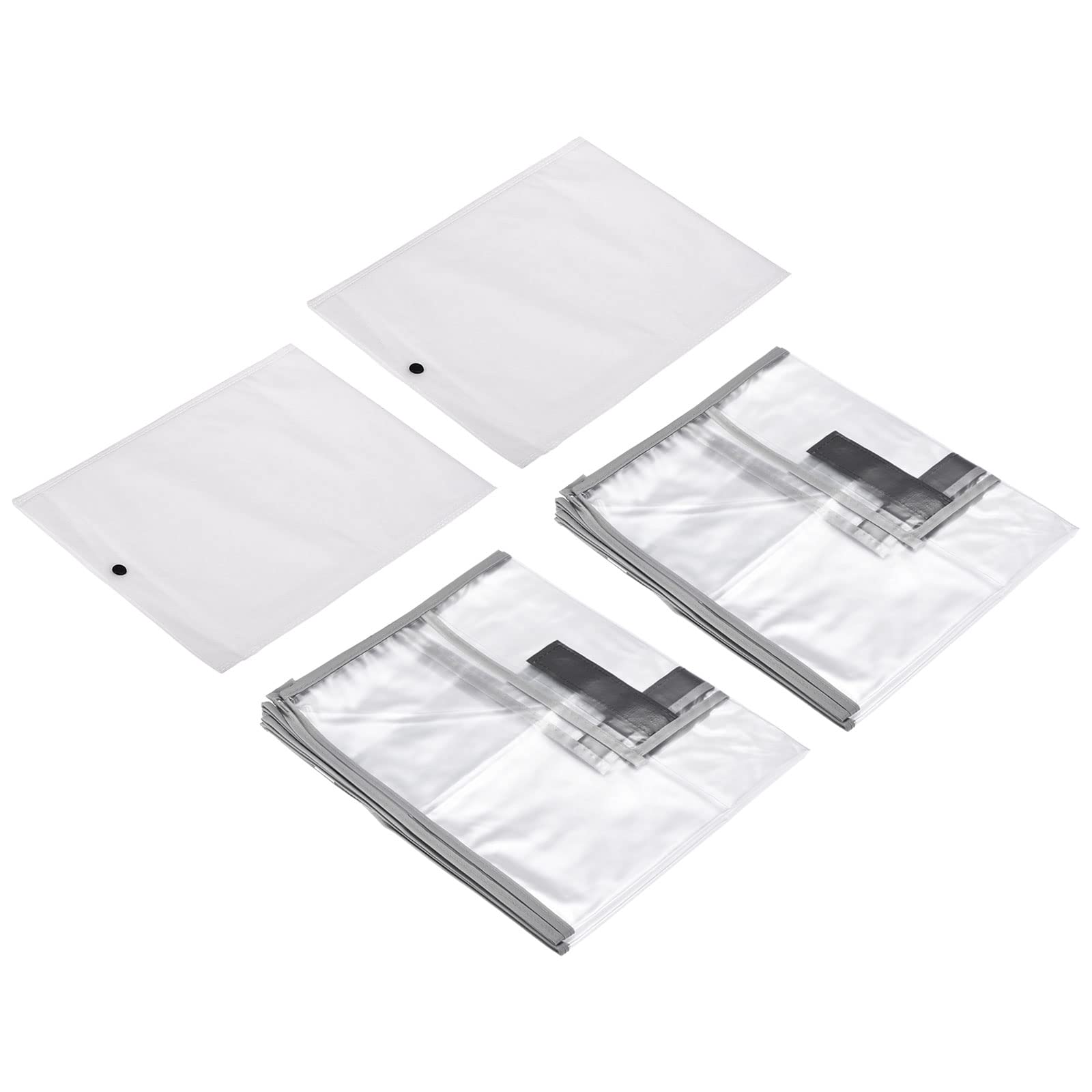 PATIKIL 26 Inch Universal Luggage Protector with Fastener - 2 Pack Clear PVC Waterproof Dust Cover for Suitcases | Anti-Static, Portable Travel Accessory | Perfect for Airplane, Train & Storage Protection