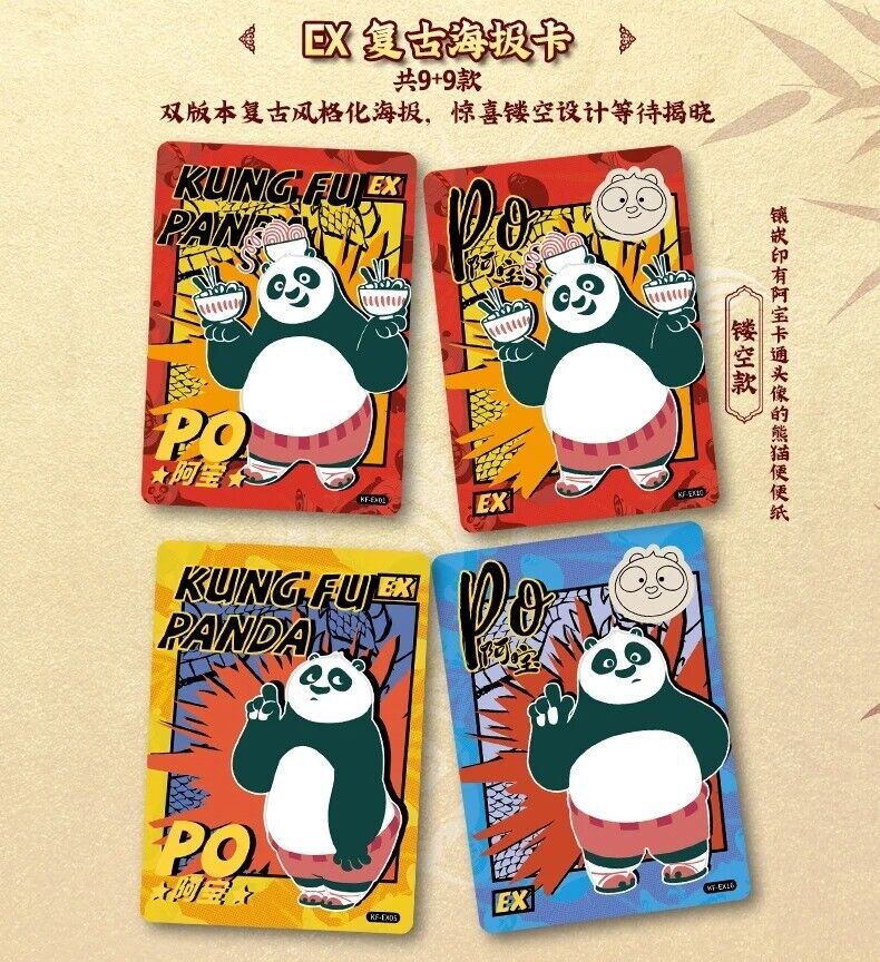 Authentic Kung Fu Panda Collectible Trading Cards - 10-Pack Film Themed Paper Cards Set for Kids & Collectors | Perfect for Gifts, Movie Nights & Card Games