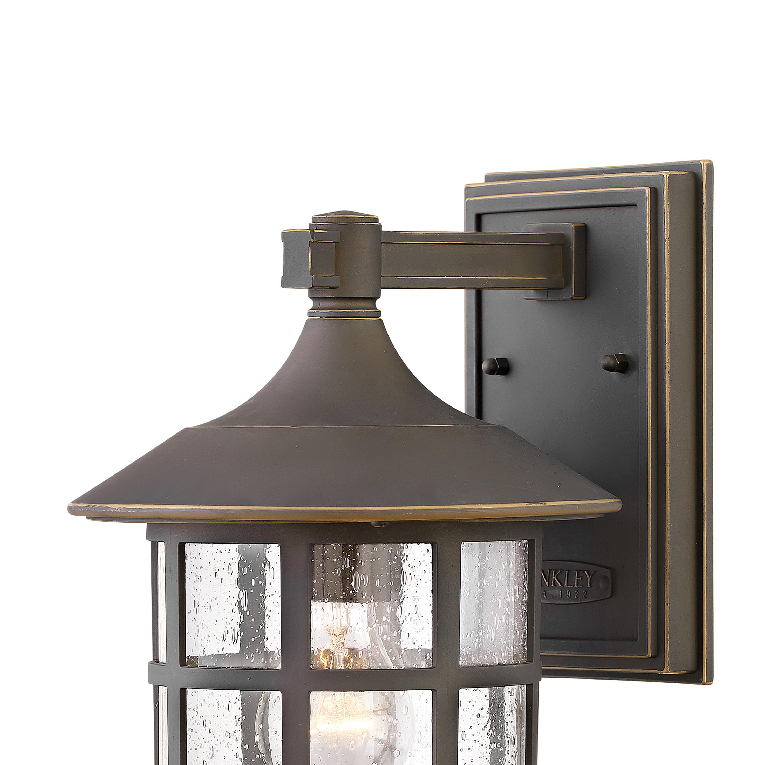 Hinkley 1864OZ Freeport Outdoor Wall Mount Lantern - Medium Size Oil Rubbed Bronze Finish - Perfect for Porch, Patio, Garden & Entryway Lighting