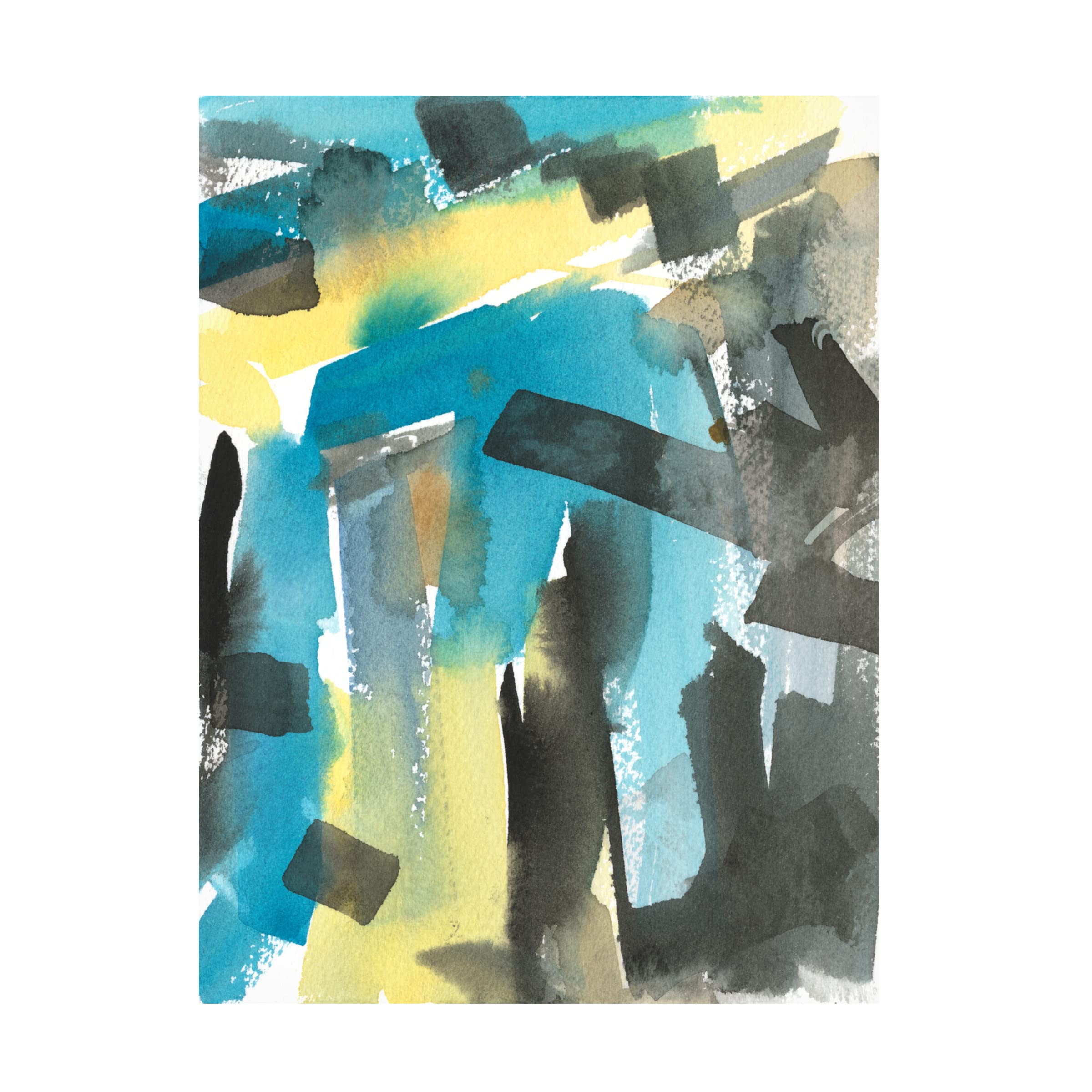 Samuel Dixon 'Interconnect II' Canvas Wall Art Print - Modern Abstract Painting for Living Room, Bedroom & Office Decor | Trademark Fine Art Collection