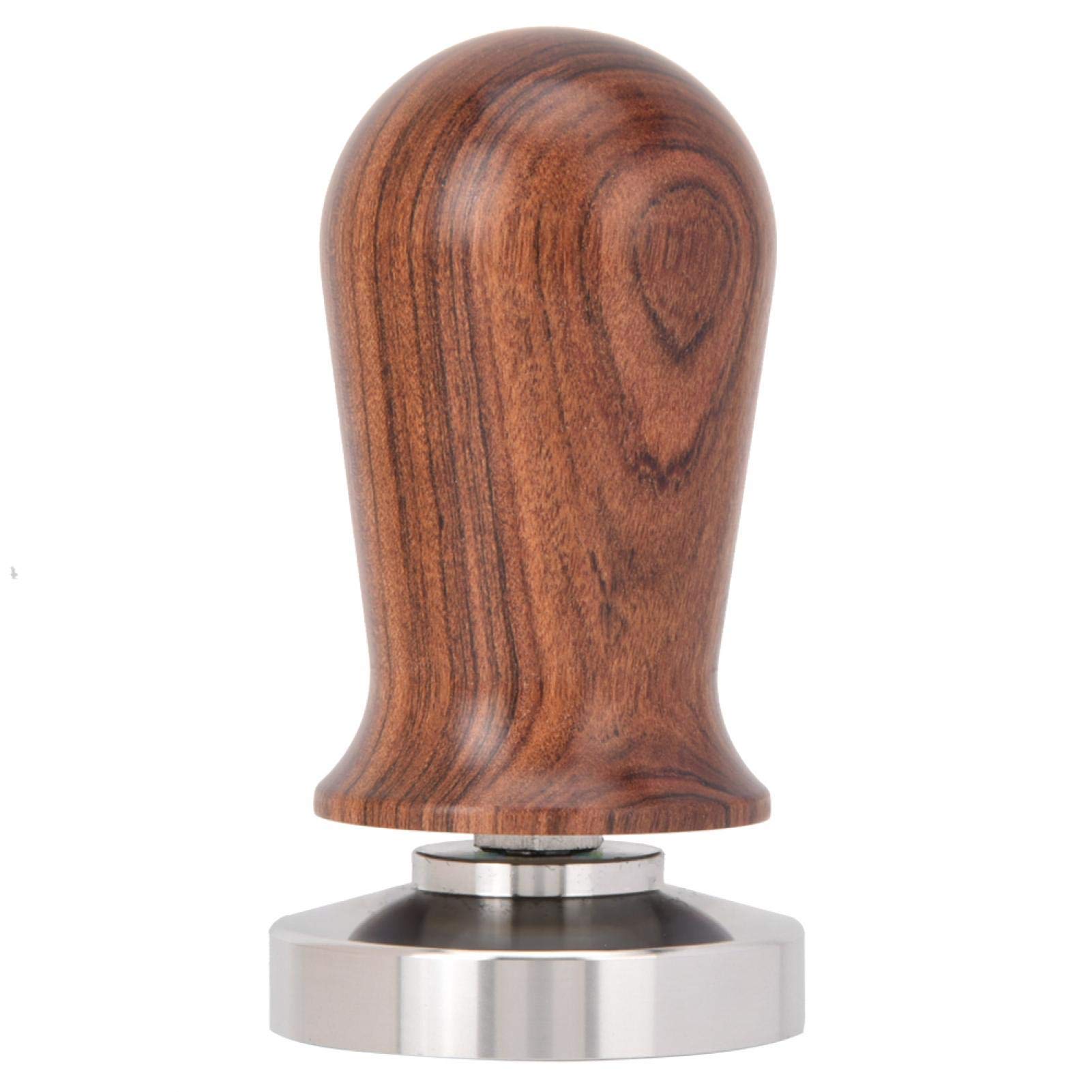 Premium 51mm Coffee Tamper - Stainless Steel Espresso Tamper with Ergonomic Wooden Handle for Perfect Coffee Grounds Pressing | Barista-Grade Coffee Pressing Tool for Espresso Machines & Home Brewing | Ideal for Coffee Shops, Home Baristas & Coffee Enthusiasts