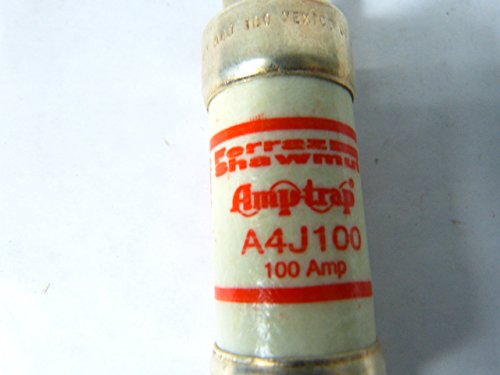 Ferraz Shawmut A4J100 Fast Acting Fuse 100 Amp 600V - Ideal for Industrial Equipment, Electrical Panels, and Power Distribution Systems