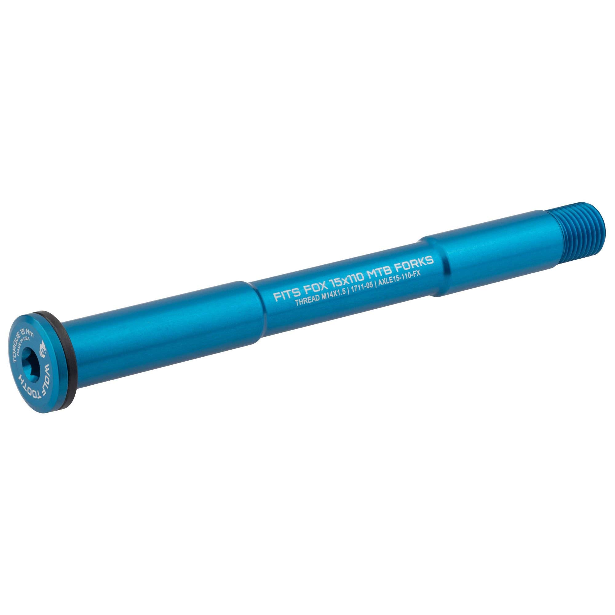 Wolf Front Axle for Fox Suspension Forks - Premium Mountain Bike Replacement Part for Enhanced Trail Performance