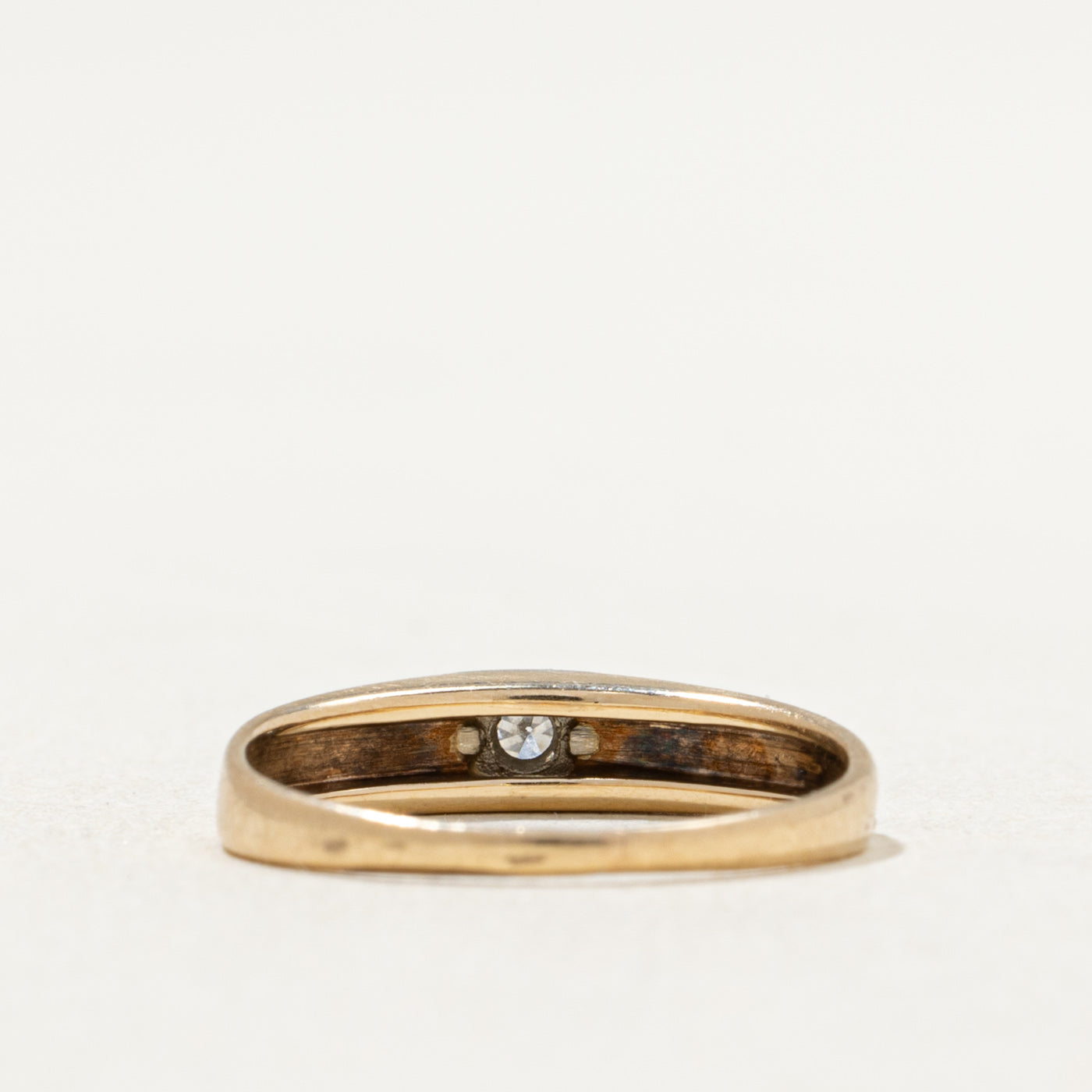 0.03ct Flush Set Diamond Wedding Band Ring - Size 3.5 | Elegant Minimalist Stackable Ring for Women | Perfect for Engagement, Anniversary & Everyday Wear