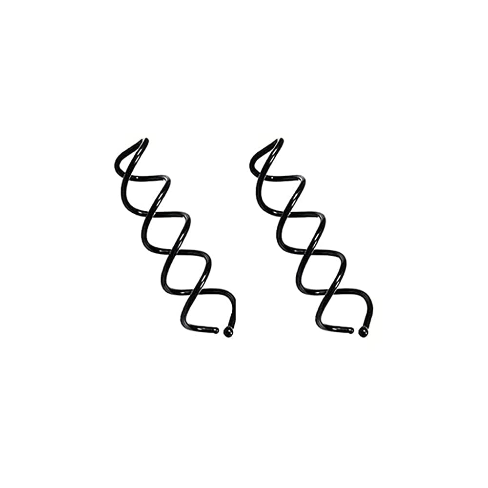 HD Novelty Twist Hair Pins - 7.5cm Spiral Hair Grips for Women & Girls, DIY Bun Maker with Round Tips (Black) - Perfect for Updos, Braids, and Everyday Hairstyles