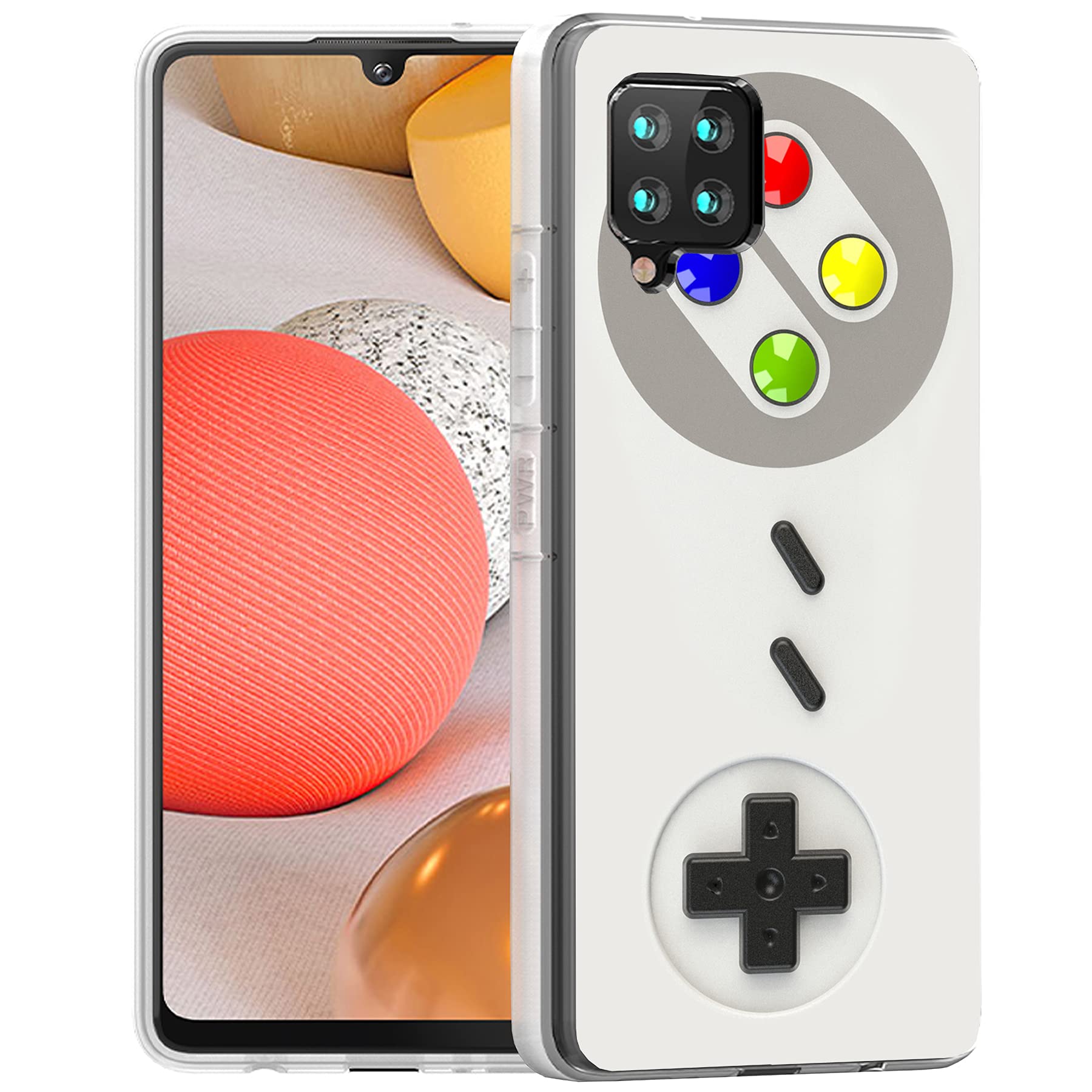 Slim Thin Gel TPU Case for Samsung Galaxy A42 5G - Lightweight Flexible Soft Anti-Scratch Protective Cover with Gameboy Print | Perfect for Gaming, Daily Use & Travel | Printed in USA