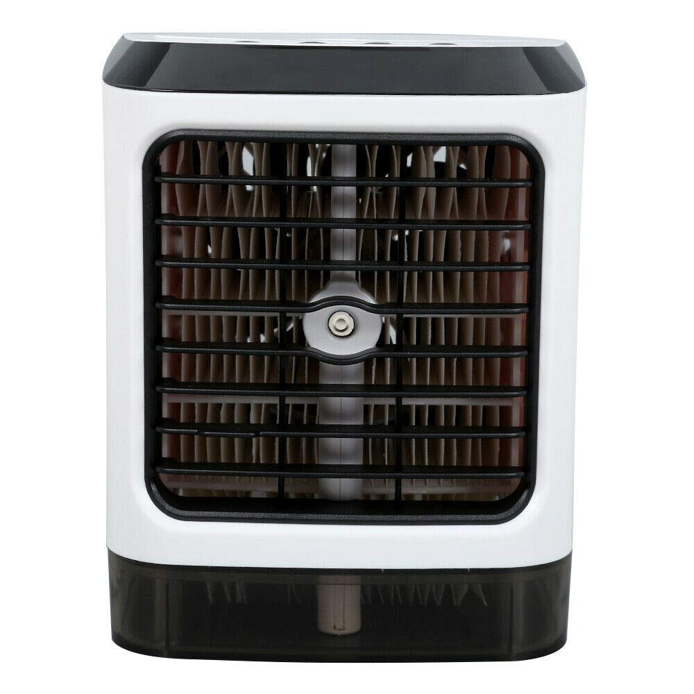 TOPCHANCES USB Portable Air Conditioner - Mini Cooling Fan with Water Humidifier, Personal Desktop Cooler for Home, Office, Bedroom & Travel Use