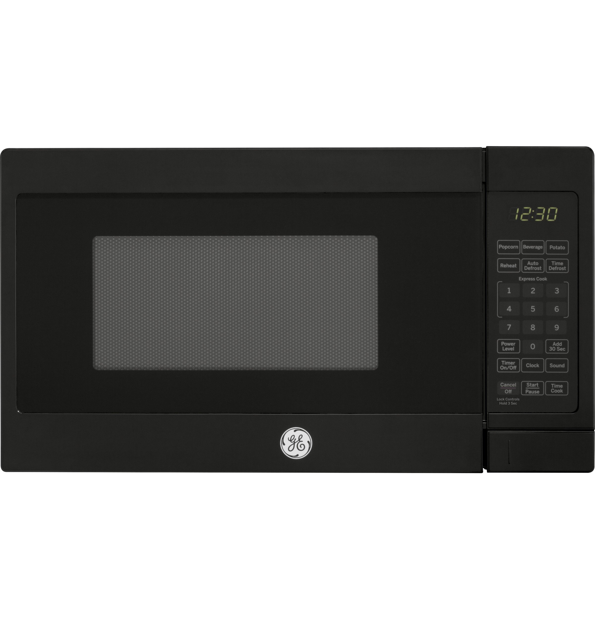 GE 0.7 Cu. Ft. 700W Countertop Microwave Oven - Compact Black Microwave for Kitchen, Dorm, Office & Small Spaces | Fast Cooking & Reheating | Energy Efficient