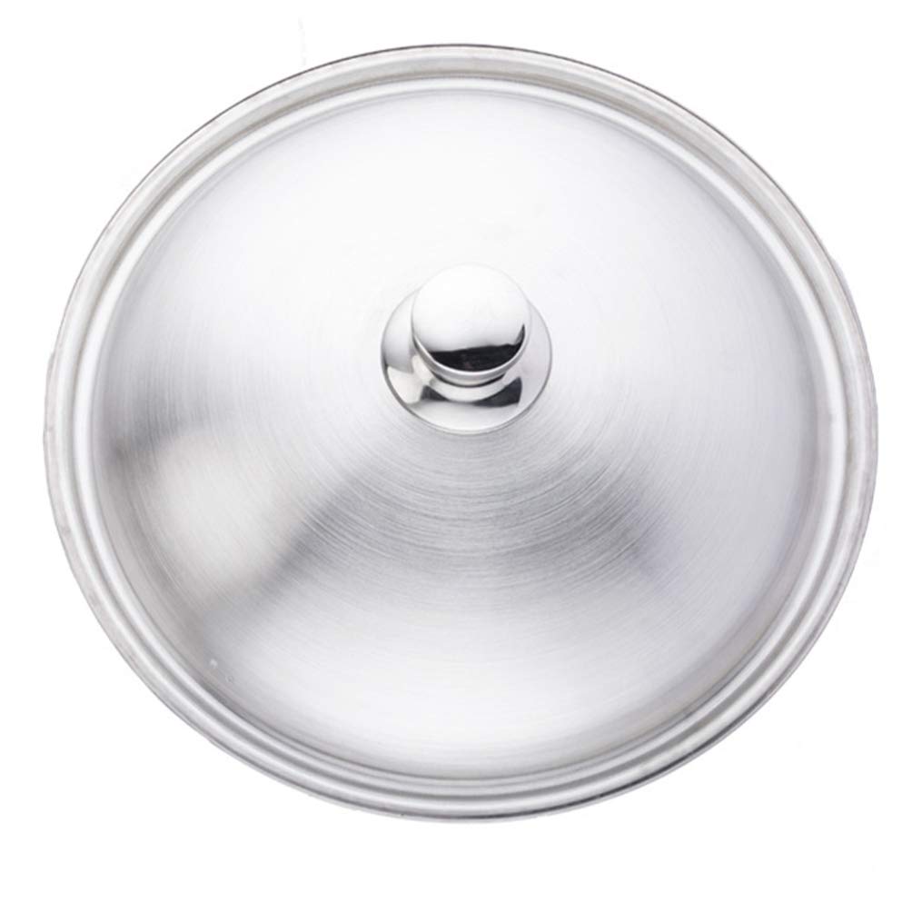 Universal Stainless Steel Pot Lid Cover - Hemoton Dome Kitchen Pan Cover for Frying Pans, Woks & Hot Pots | Durable Replacement Lid for Cooking, Steaming & Basting