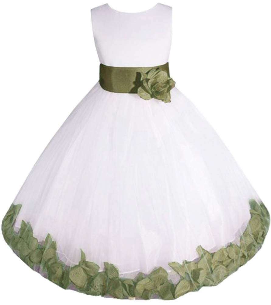 AMJ Dresses Inc Baby Girls Christening Dress - Elegant Flower Girl Dress for Birthday Party, Wedding & Special Occasions | Perfect for Baptism, First Communion & Formal Events