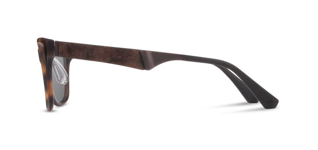 Shwood Canby ACTV Sunglasses - Matte Brindle/Elm Frame with Grey Polarized Lenses - UV Protection for Outdoor Sports & Driving