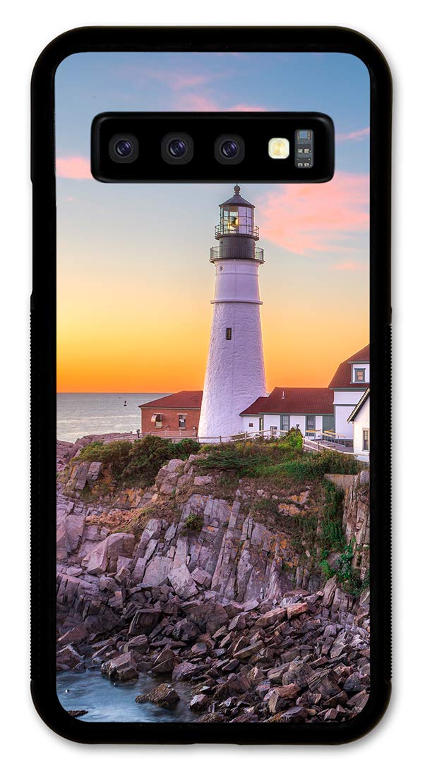 Slim Samsung Galaxy S10+ Phone Case - Dusk Lighthouse Design for Daily Protection