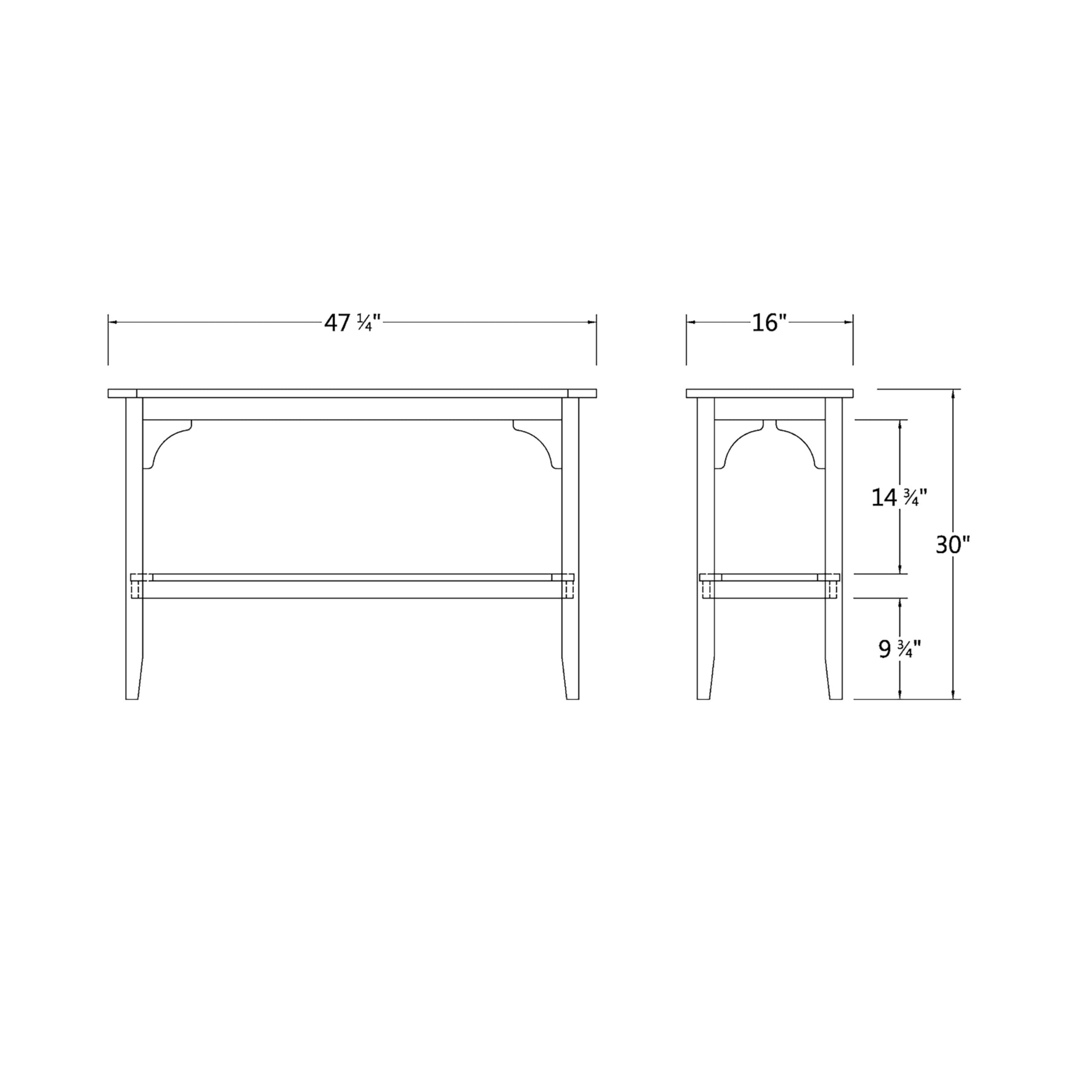 Cambridge Casual Indonesian Teak Auburn Outdoor Console Table – Weathered Gray Finish – Durable & Stylish Teak Wood Accent Plant Table for Patio, Deck, Porch – Perfect for Outdoor Entertaining, Garden Decor, and Balcony Furniture