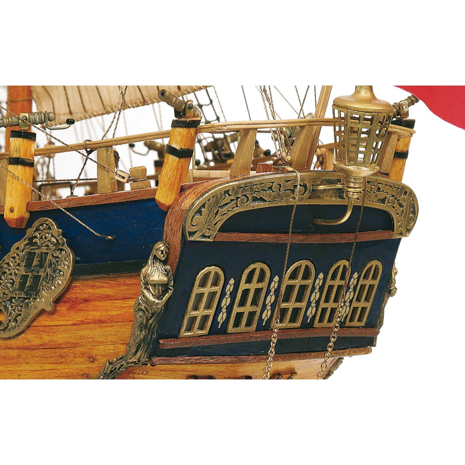 Endeavour 1/54 Scale Model Ship - Handcrafted Wooden Sailing Boat for Collectors & Decor | Perfect for Home Display, Nautical Gifts & Historical Enthusiasts