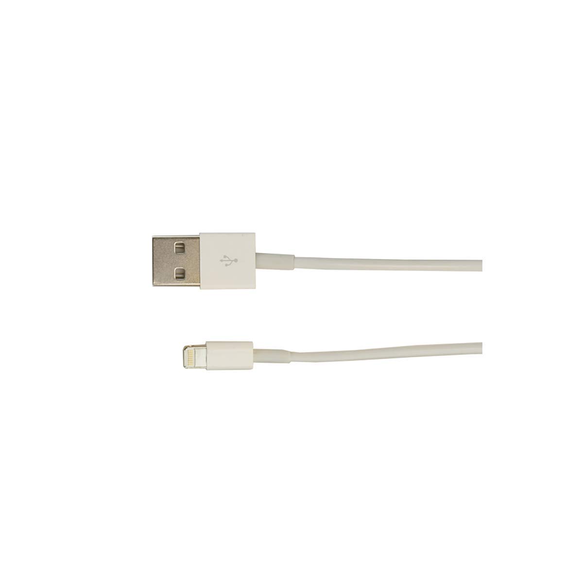 VisionTek Lightning to USB Cable 1 Meter (5 Pack) - Fast Charging & Data Sync for iPhone, iPad - White - Perfect for Home, Office & Travel