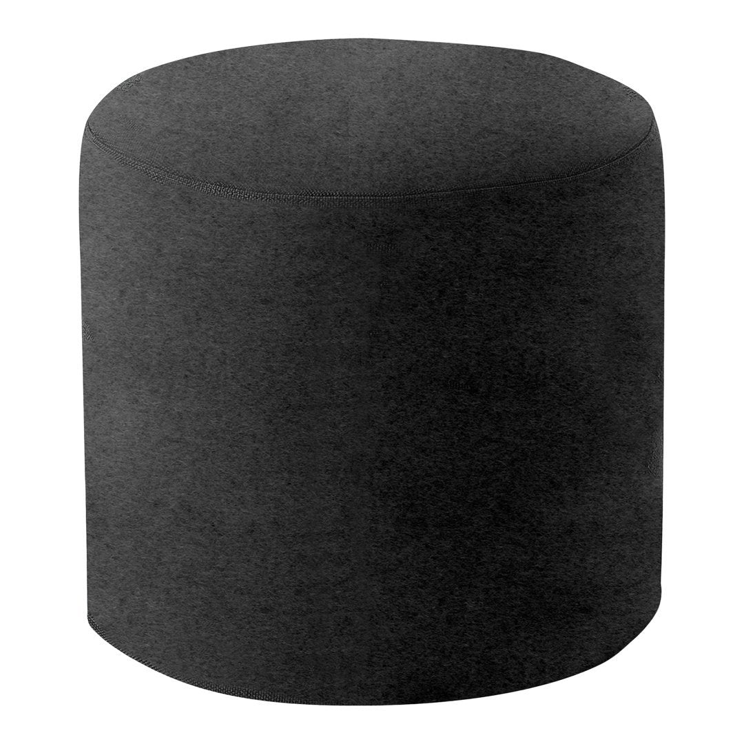 Softline Drum Pouf Ottoman - Round Footstool with Soft Fabric, Perfect for Living Room, Bedroom, or Nursery - Versatile Seating & Footrest for Home Decor