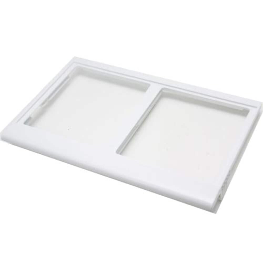 LG 3551JJ1065C Refrigerator Crisper Cover Frame - White Replacement Part for LG Fridges | Perfect for Food Storage & Freshness in Kitchen Appliances