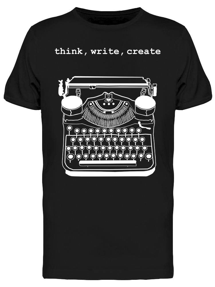 Vintage Typewriter Graphic T-Shirt for Men - Casual Retro Style Tee for Everyday Wear & Vintage Lovers