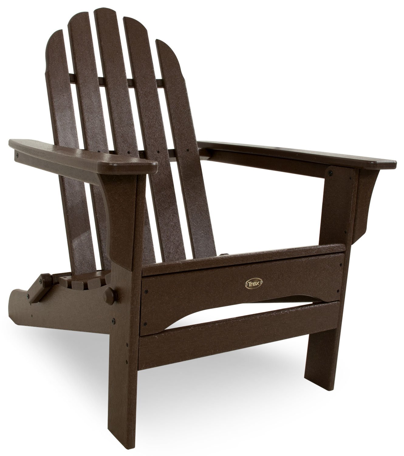Trex Outdoor Furniture Cape Cod Folding Adirondack Chair with Vintage Lantern Design - Patio, Garden, Poolside & Beach Relaxation Chair