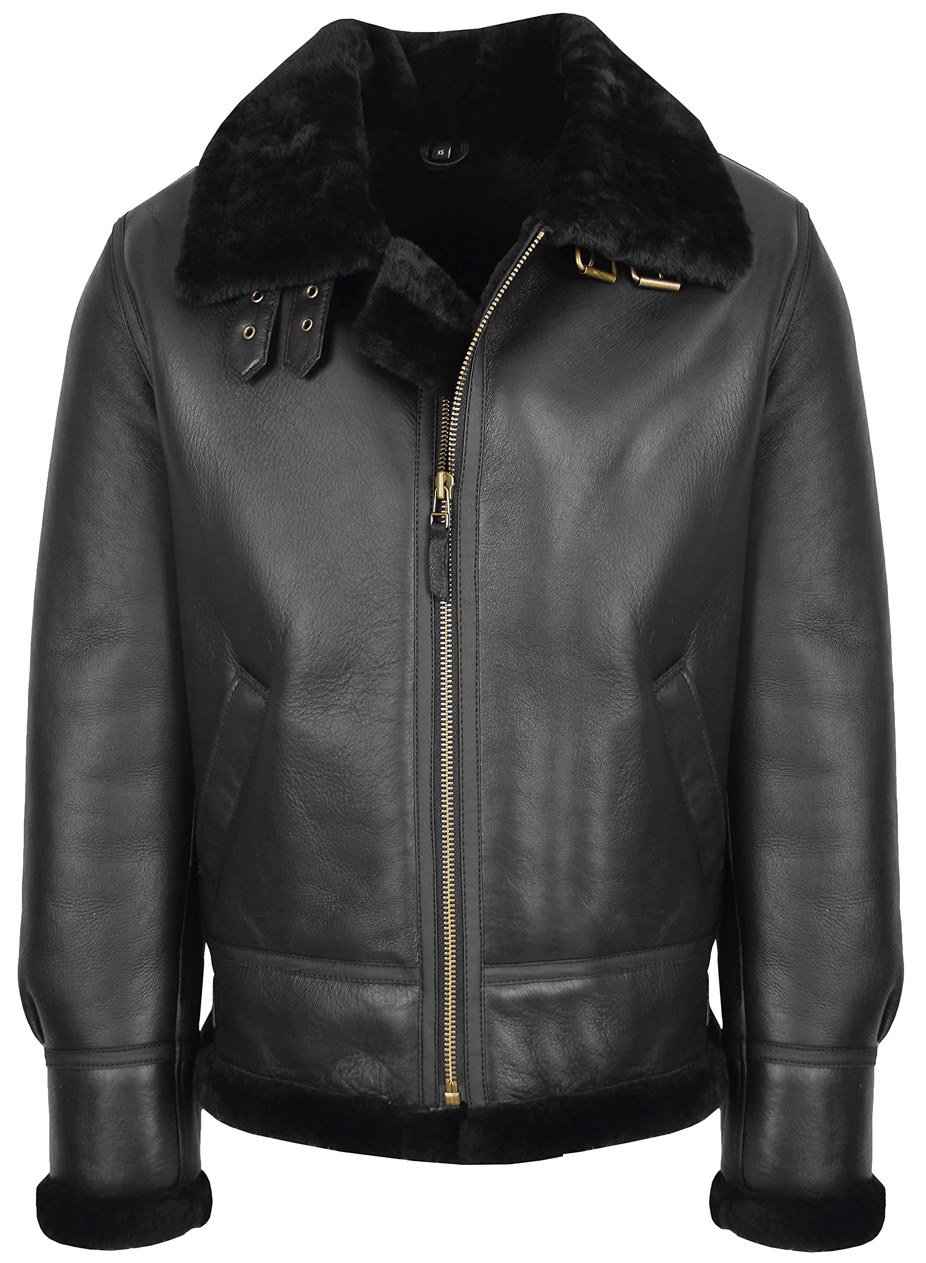 Authentic Men's B3 Sheepskin Leather Bomber Jacket - Genuine Shearling Aviator Coat for Winter & Outdoor Adventures | House of Leather Kyoto
