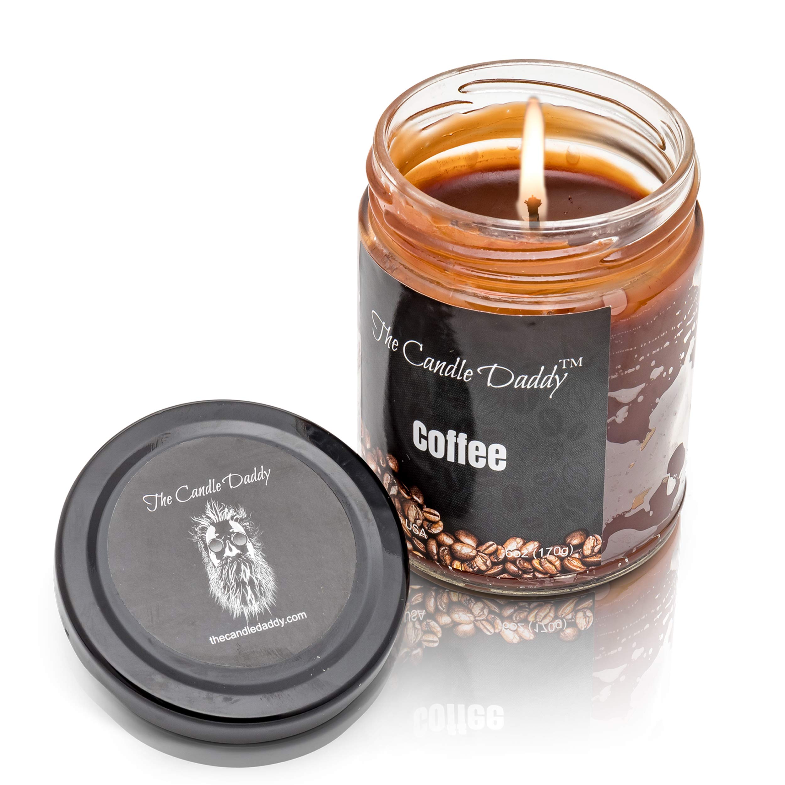 Premium Coffee Scented Candles & Wax Melts Set - 6 oz Candle & 3 x 2 oz Wax Melts - Aromatic Home Decor for Relaxation & Cozy Atmosphere - Perfect for Living Room, Bedroom & Office Spaces