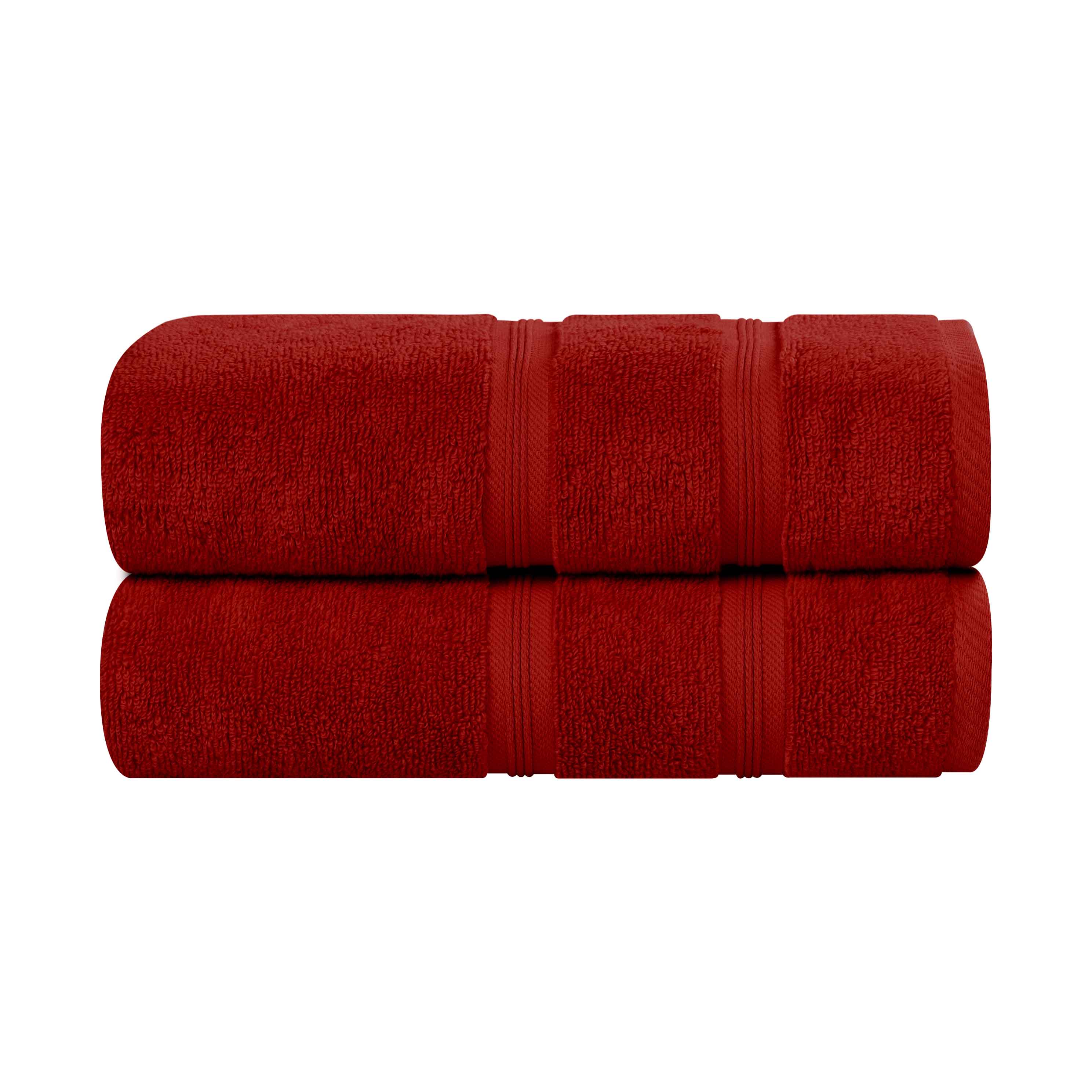 Premium Zero Twist Cotton Bath Towels Set of 2 - Ultra Soft & Absorbent Medium Weight Bath Sheets for Spa, Gym & Luxury Bathroom - Smart Dry Technology for Quick Drying