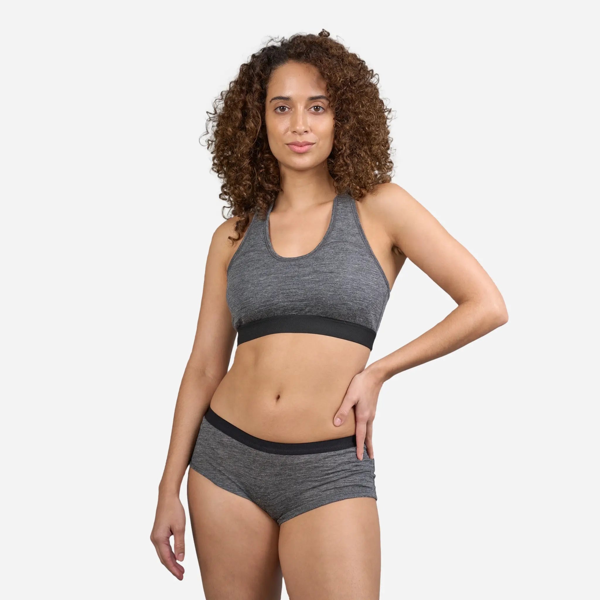 Ultralight Women's Alpaca Wool Sports Bra - 160 GSM - Perfect for Yoga, Running & Outdoor Activities